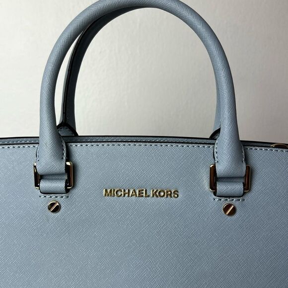 ♥️ Michael Kors blue satchel ♥️ - Picture 4 of 5